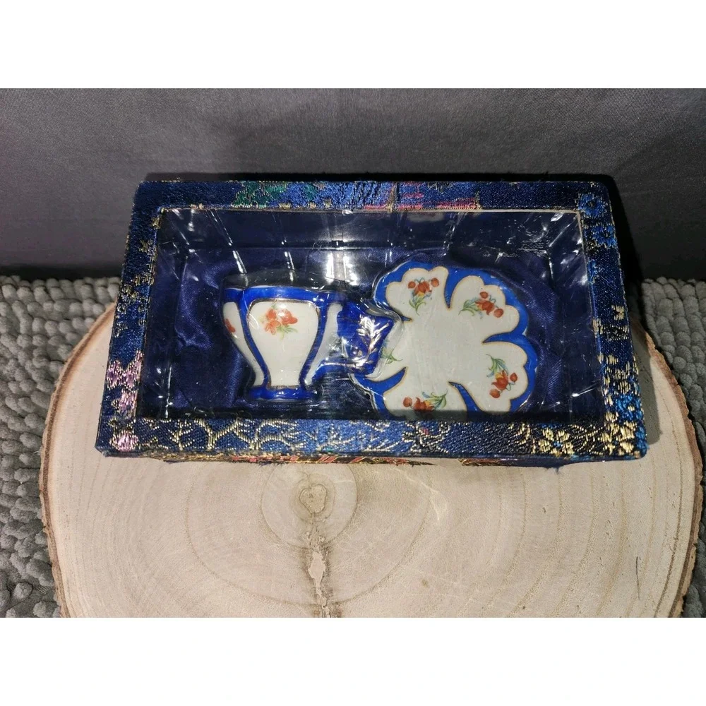 Kingsbridge International Mini China Set Teacup And Saucer In Box